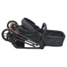 Poussette pour bébé 2-en-1 Anthracite et noir Acier 