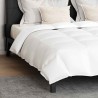 Couette avec oreiller 3 pcs Blanc 240 x 200 cm Bas 