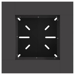 Foyer Noir 60x60x50 cm Acier 