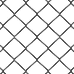 Clôture Gris 10 x 0.6 m Acier 
