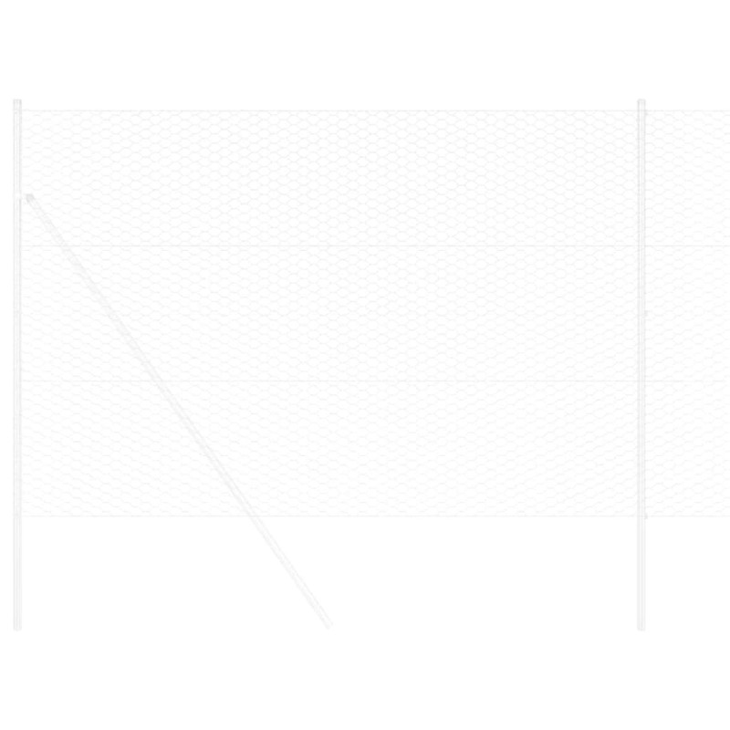 Clôture hexagonale Argent 10000 x 0.06 x 160 cm Acier galvanisé 