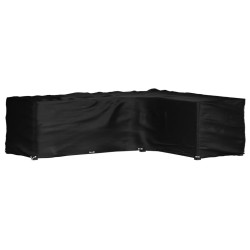 Housse de salon de jardin en forme de L 16 œillets 260x210x80cm 