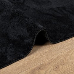 Tapis OVIEDO à poils courts noir 200x280 cm 