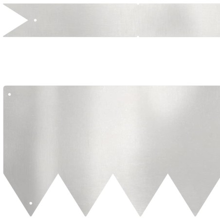 Bordures de pelouse 10 pcs 100x0.5x15 cm Acier inoxydable 