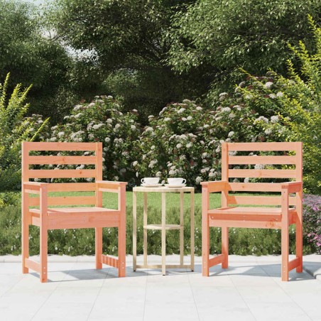 Chaises de jardin lot de 2 60x48x91 cm bois massif de douglas 