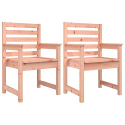 Chaises de jardin lot de 2 60x48x91 cm bois massif de douglas 