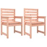 Chaises de jardin lot de 2 60x48x91 cm bois massif de douglas 
