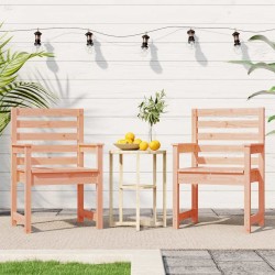 Chaises de jardin lot de 2 60x48x91 cm bois massif de douglas 