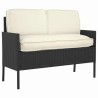 Set de coussins de palette avec oreiller 3 pcs Crème 