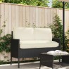 Set de coussins de palette avec oreiller 3 pcs Crème 
