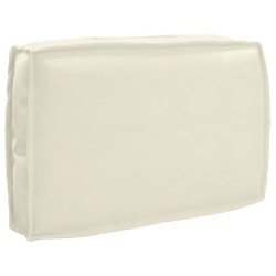 Set de coussins de palette avec oreiller 3 pcs Crème 