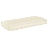 Set de coussins de palette avec oreiller 3 pcs Crème 