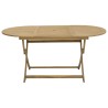 Table pliable de jardin 160x85x75 cm bois d'acacia solide 