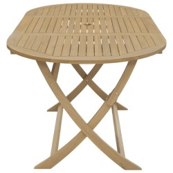Table pliable de jardin 160x85x75 cm bois d'acacia solide 