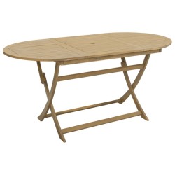 Table pliable de jardin 160x85x75 cm bois d'acacia solide 