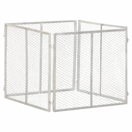Composteur de jardin 85x85x70 cm Fer galvanisé 