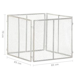 Composteur de jardin 85x85x70 cm Fer galvanisé 