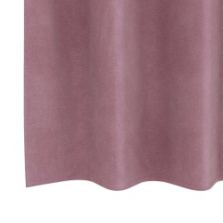 Rideaux occultants avec œillets 2 pcs Velours rose foncé 