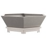 Foyer Hexagonal 75x75x28 cm Acier Weathering 