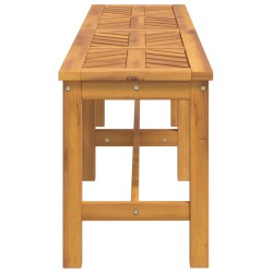 Banc de jardin 150 cm bois massif d'acacia 
