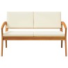 Banc de jardin avec coussins 115x70x72 cm en bois d'acacia 