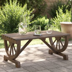 Table basse de jardin 90x50x40 cm bois de sapin massif 