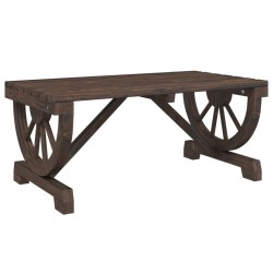 Table basse de jardin 90x50x40 cm bois de sapin massif 