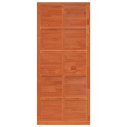 Porte de grange Marron 80 x 210 cm Bois massif en pin 