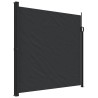 Auvent latéral rétractable noir 200x500 cm 