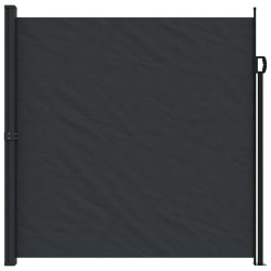 Auvent latéral rétractable noir 200x500 cm 