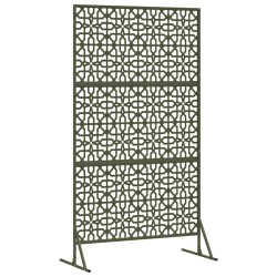 Écran de confidentialité vert olive 100x50x180 cm en acier. 
