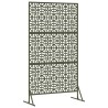Écran de confidentialité vert olive 100x50x180 cm en acier. 