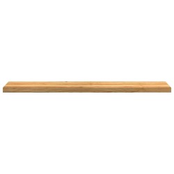 Appuis de fenêtre 2 pcs marron clair bois de chêne massif 