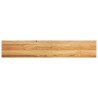 Appuis de fenêtre 2 pcs marron clair bois de chêne massif 