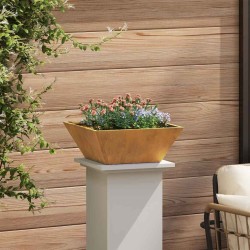 Bol de Jardin 40x40x15 cm en Acier Corten 