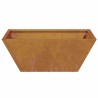 Bol de Jardin 40x40x15 cm en Acier Corten 