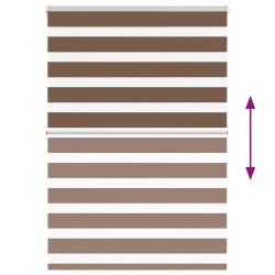Store zèbre marron 110x150cm largeur du tissu 105,9cm polyester 