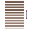Store zèbre marron 110x150cm largeur du tissu 105,9cm polyester 