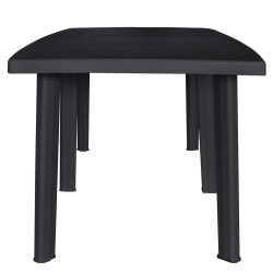 Table de jardin Anthracite 216x90x72 cm Plastique 