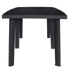 Table de jardin Anthracite 216x90x72 cm Plastique 