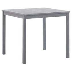 Table de jardin Gris 80x80x74 cm Bois d'acacia massif 