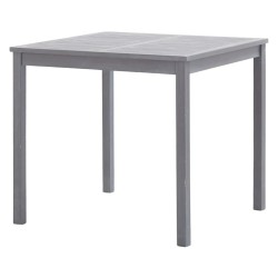 Table de jardin Gris 80x80x74 cm Bois d'acacia massif 