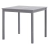 Table de jardin Gris 80x80x74 cm Bois d'acacia massif 