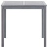 Table de jardin Gris 80x80x74 cm Bois d'acacia massif 