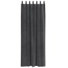 Rideaux opaques avec boucles de suspension 2 pcs en velours gris clair 