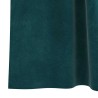Rideaux occultants avec boucles de suspension 2 pcs Velours vert foncé 