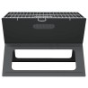 Grill BBQ - Pliable, Noir, 46x30x31 cm, Fabriqué en Acier 