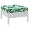 Coussin de palette à motif de feuilles 60x60x9,5 cm tissu 