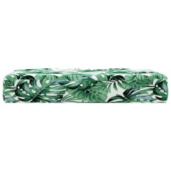 Coussin de palette à motif de feuilles 60x60x9,5 cm tissu 