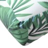 Coussin de palette à motif de feuilles 60x60x9,5 cm tissu 